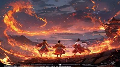 国漫在线观看《斗破苍穹》第六季萧炎修炼场景，火焰特效震撼，国漫制作水准大幅提升